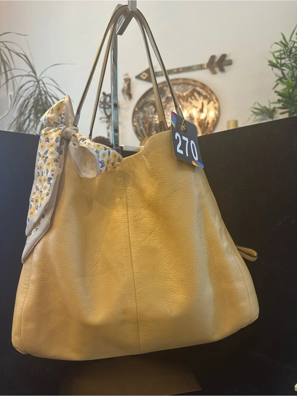 Coach #270 Madison Butter Yellow Phoebe Leather Shoulder Bag